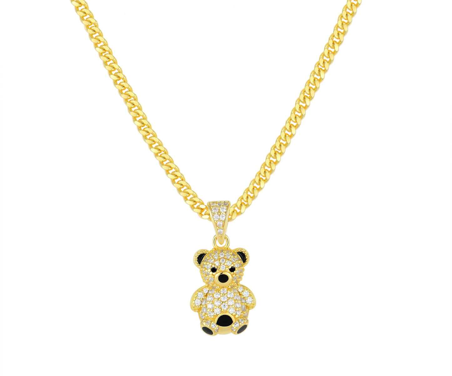 Golden Teddy Necklace