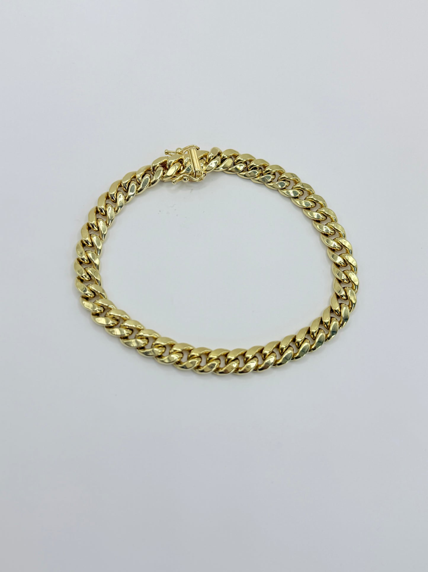 14K MIAMI CUBAN LINK BRACELET HOLLOW