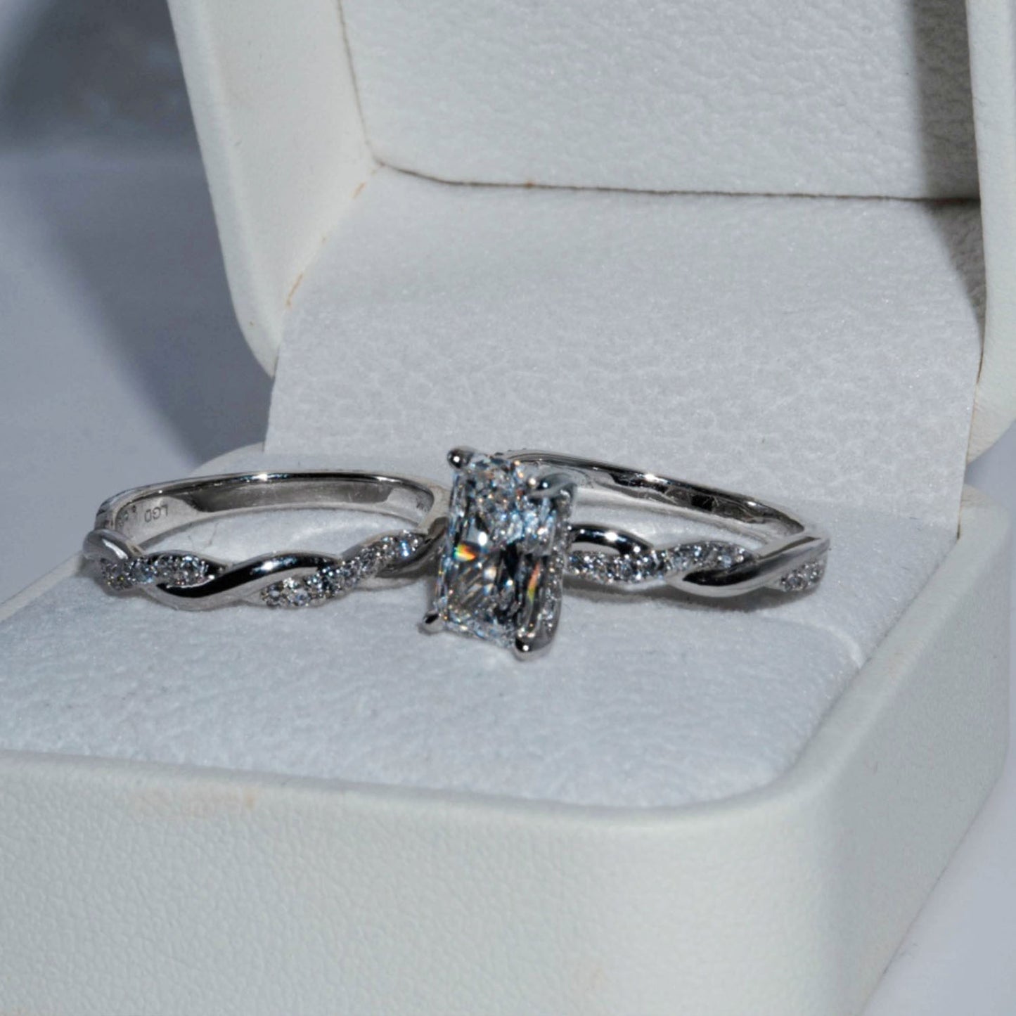 2.45CT Radiant Engagement Ring
