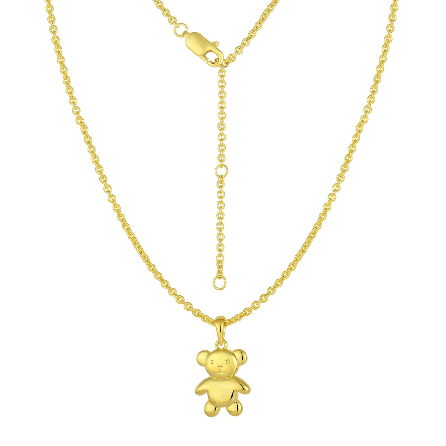 Honey Teddy Bear Necklace