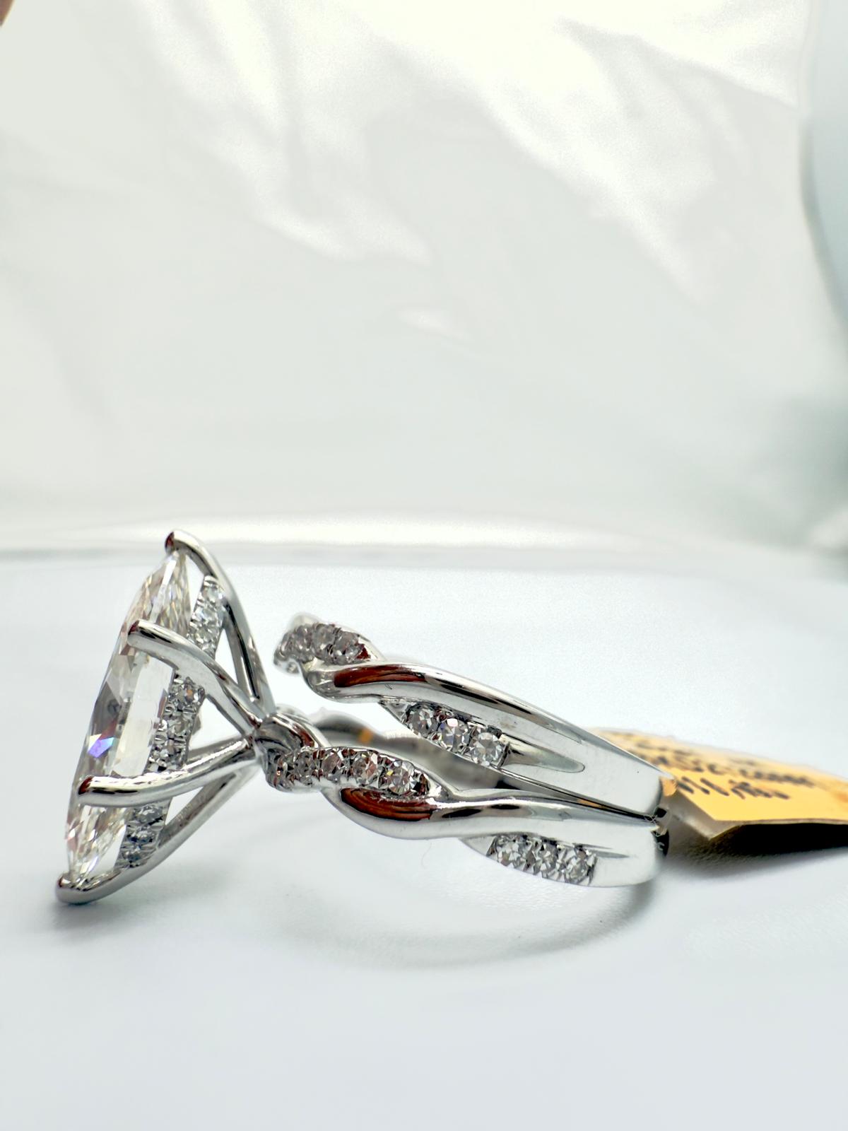 Marquise White Gold Engagement Ring