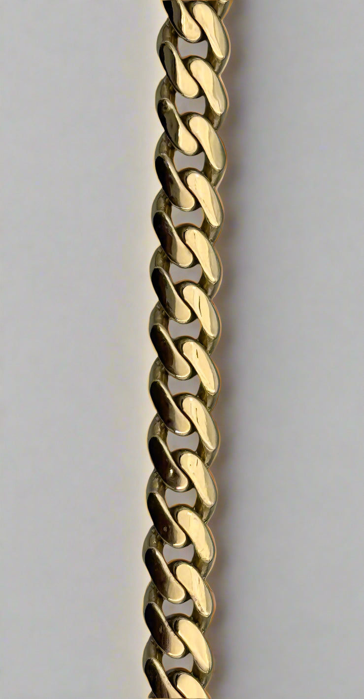 14k Gold Monaco Link 9MM Bracelet