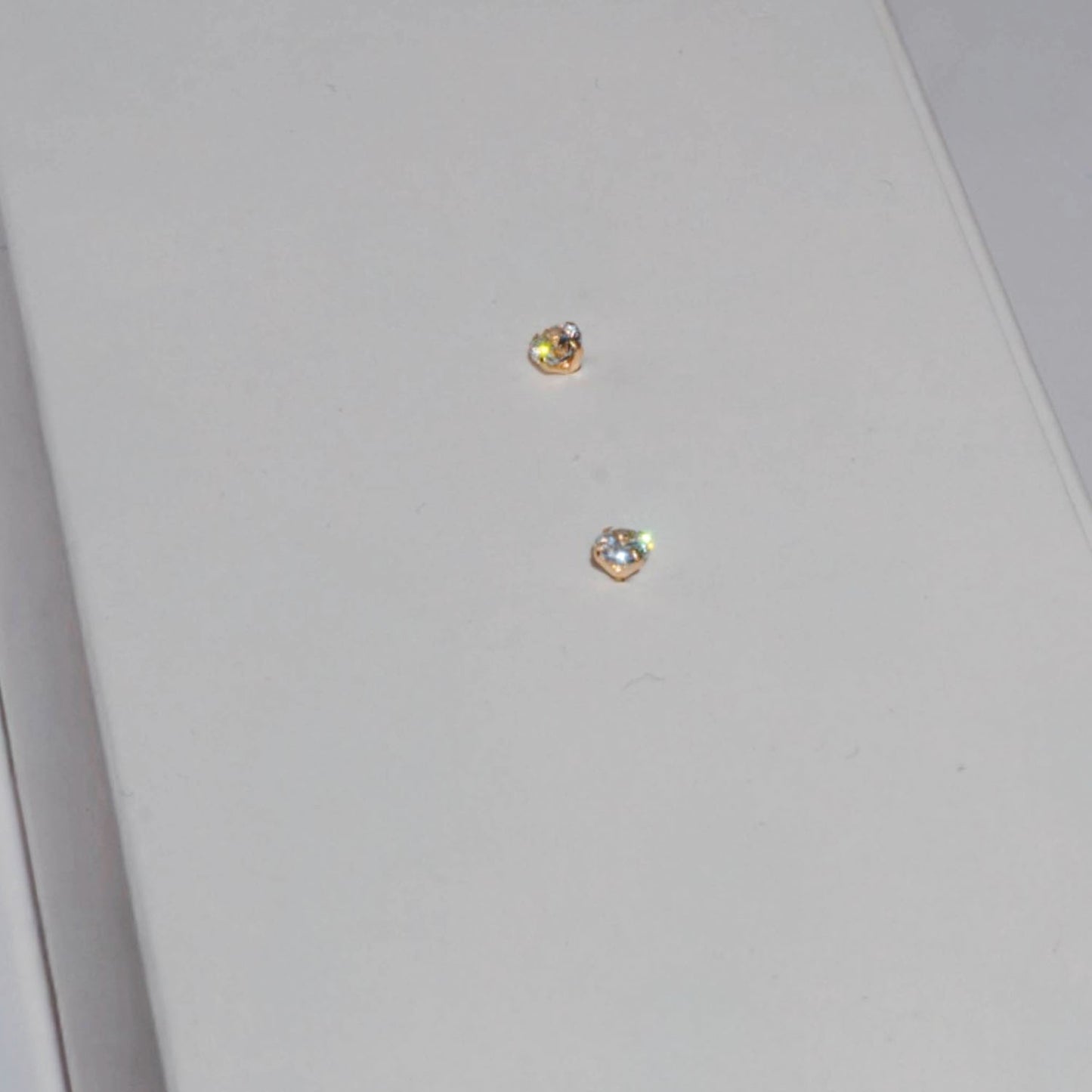 14K Baby CZ  Earrings