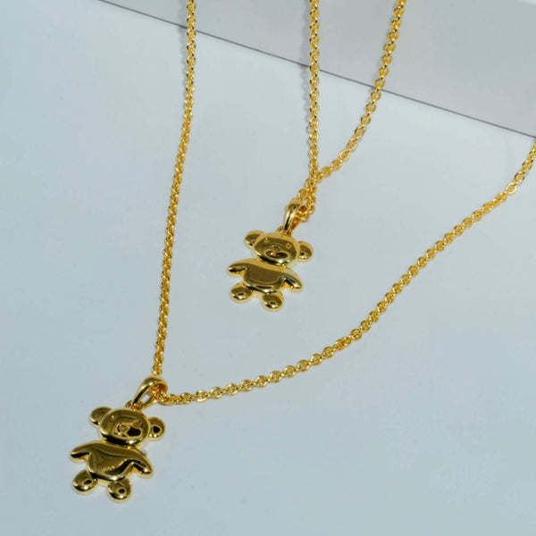 Honey Teddy Bear Necklace