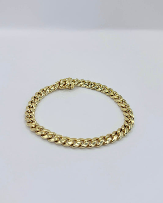 14k Miami Cuban Bracelet