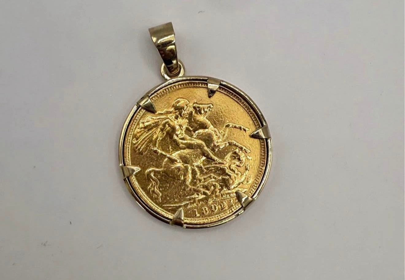 Coin Pendant Victoria "1892"