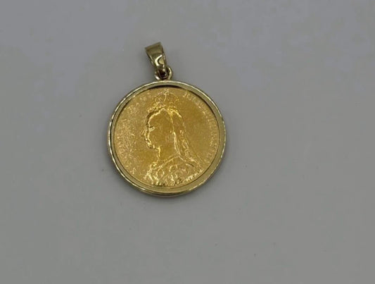 Coin Pendant Victoria "1892"