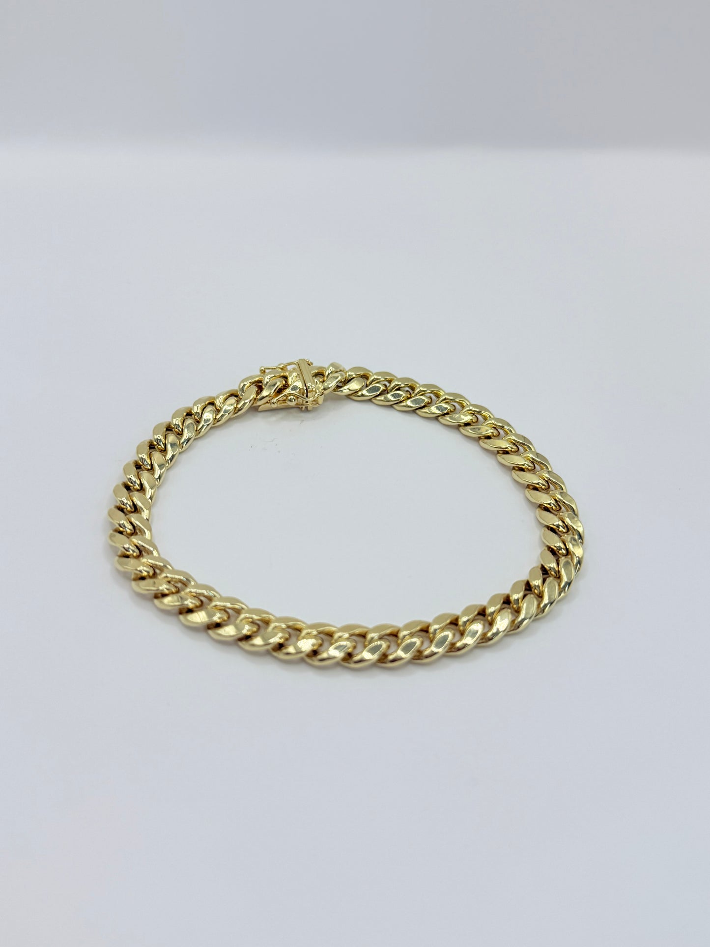 14K MIAMI CUBAN LINK BRACELET HOLLOW