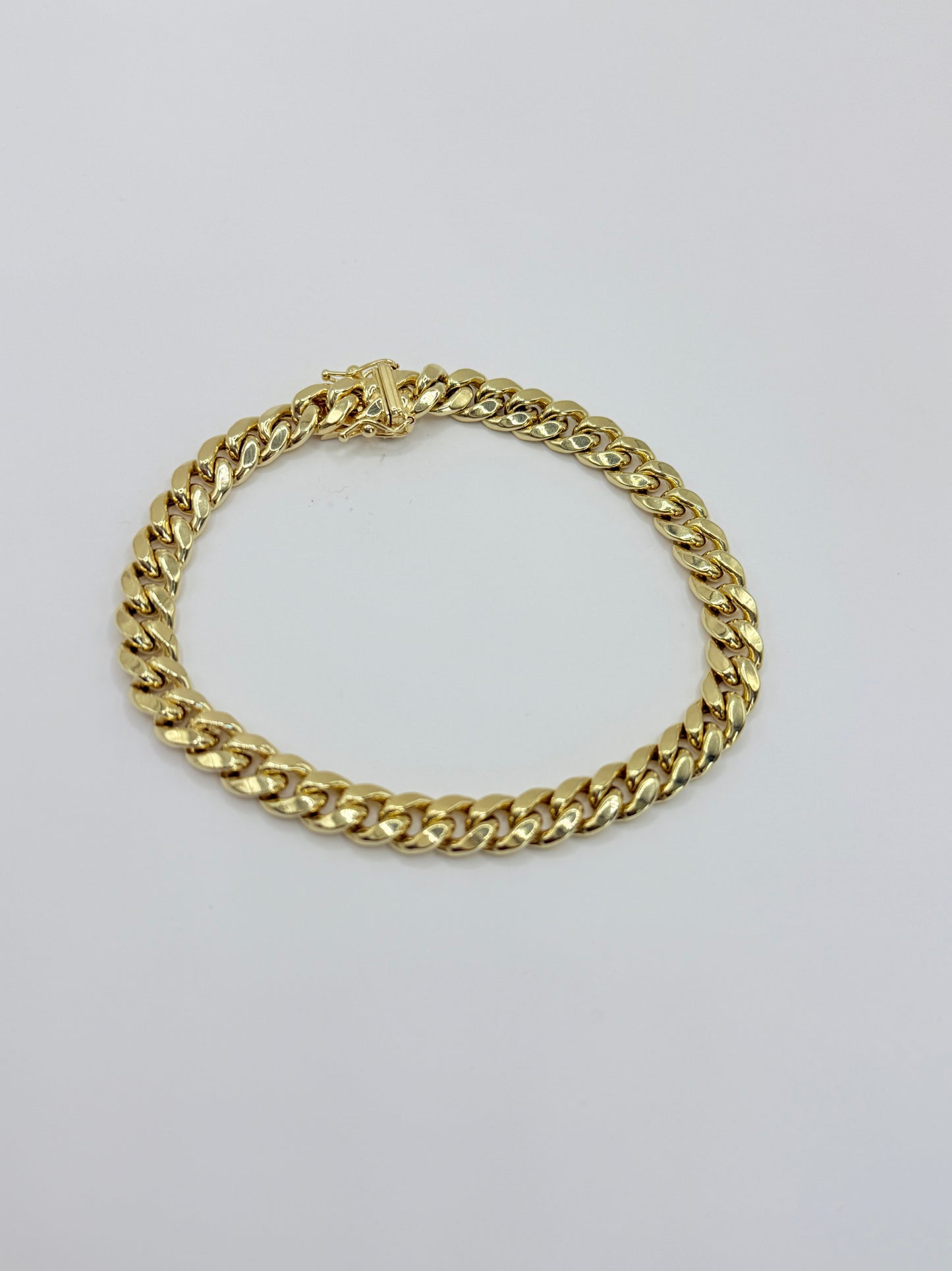14K MIAMI CUBAN LINK BRACELET HOLLOW