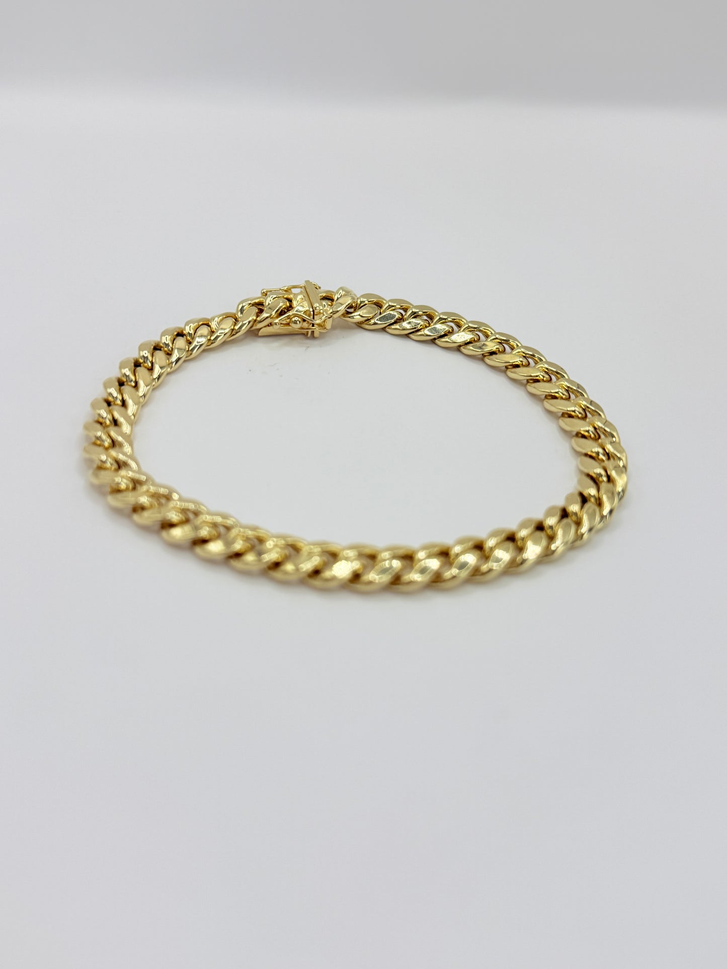 14K MIAMI CUBAN LINK BRACELET HOLLOW