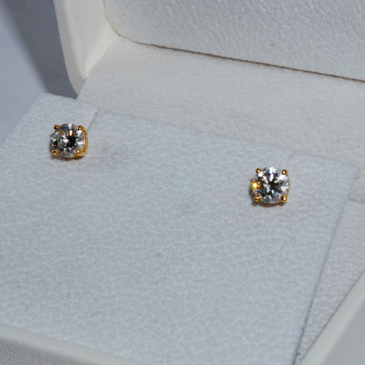 18k Diamond Earrings Lab Grow