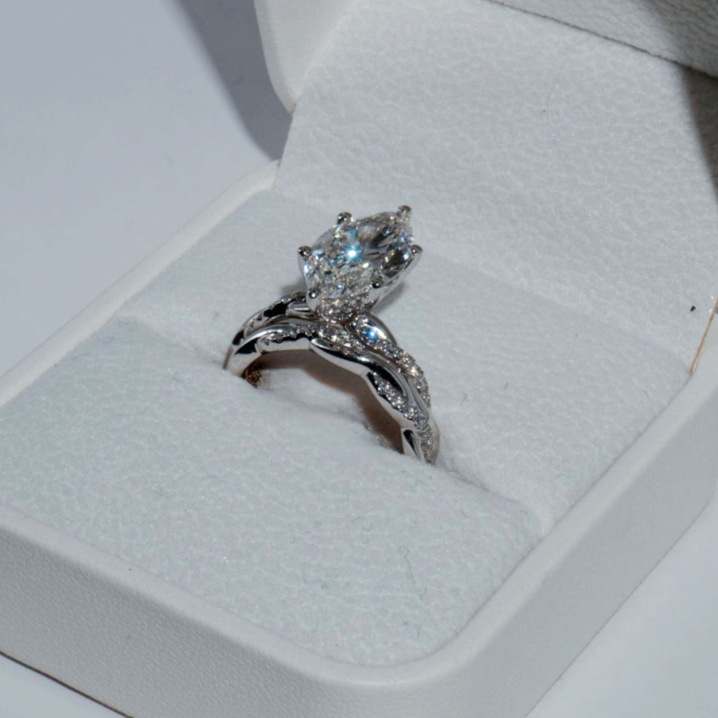 Marquise White Gold Engagement Ring
