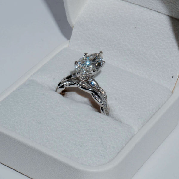 Marquise White Gold Engagement Ring