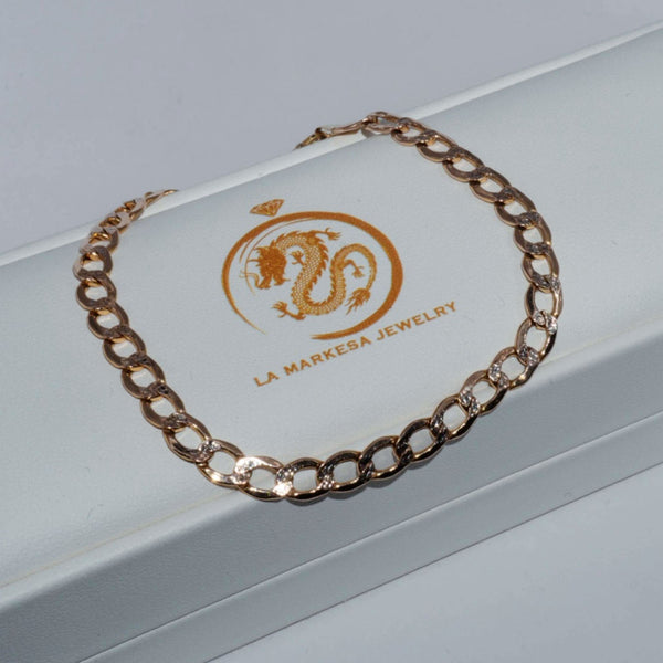 14K Curb Link Bracelet