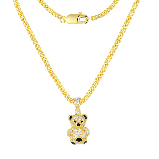 Golden Teddy Necklace