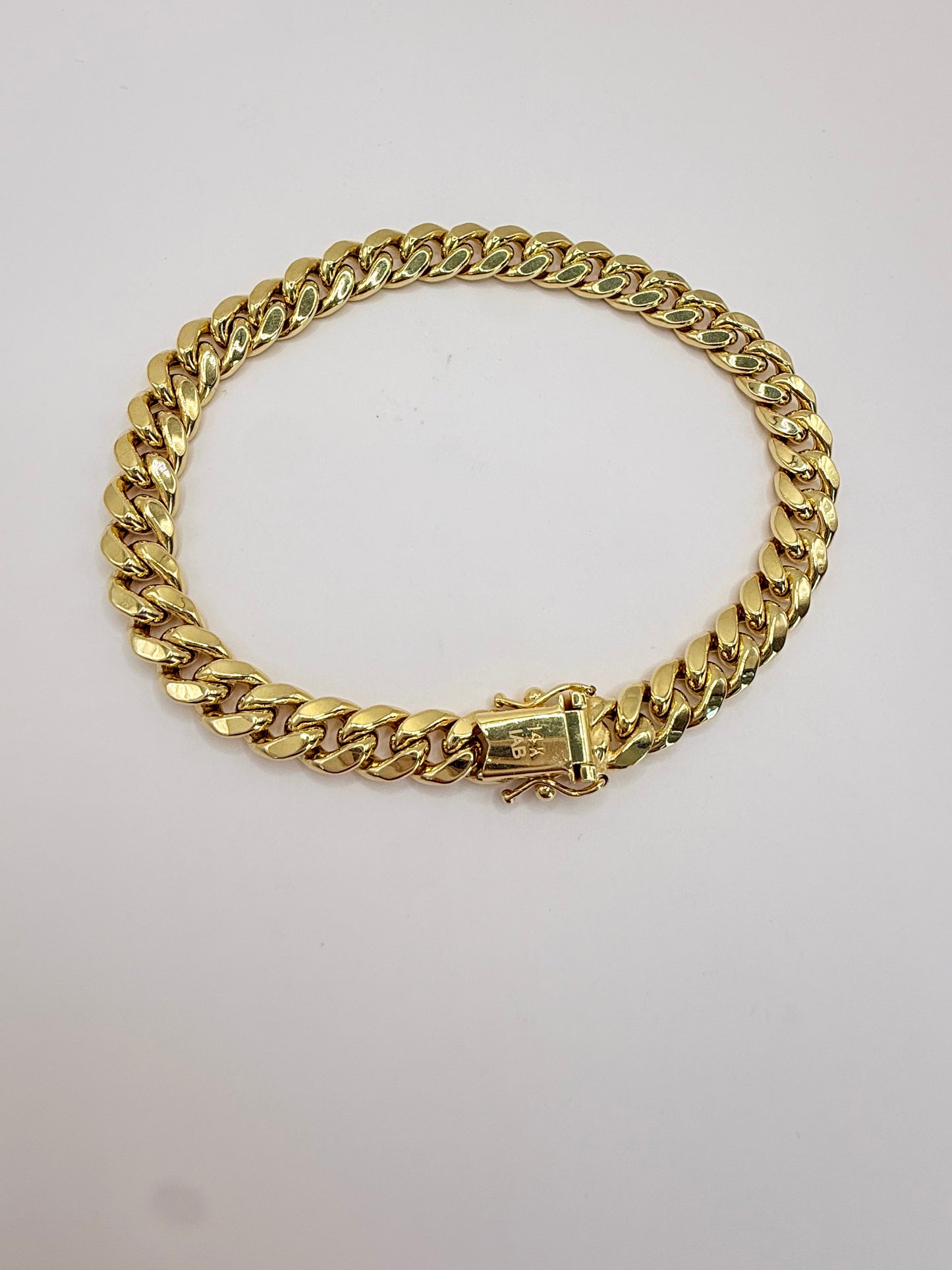 14K MIAMI CUBAN LINK BRACELET HOLLOW