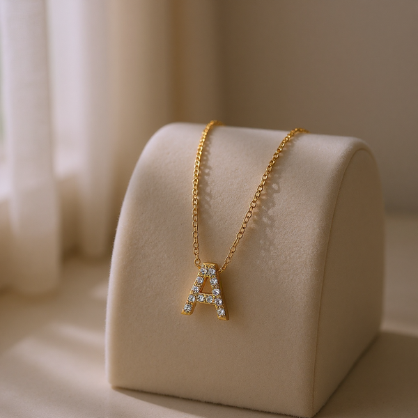 Diamond Letter Necklace