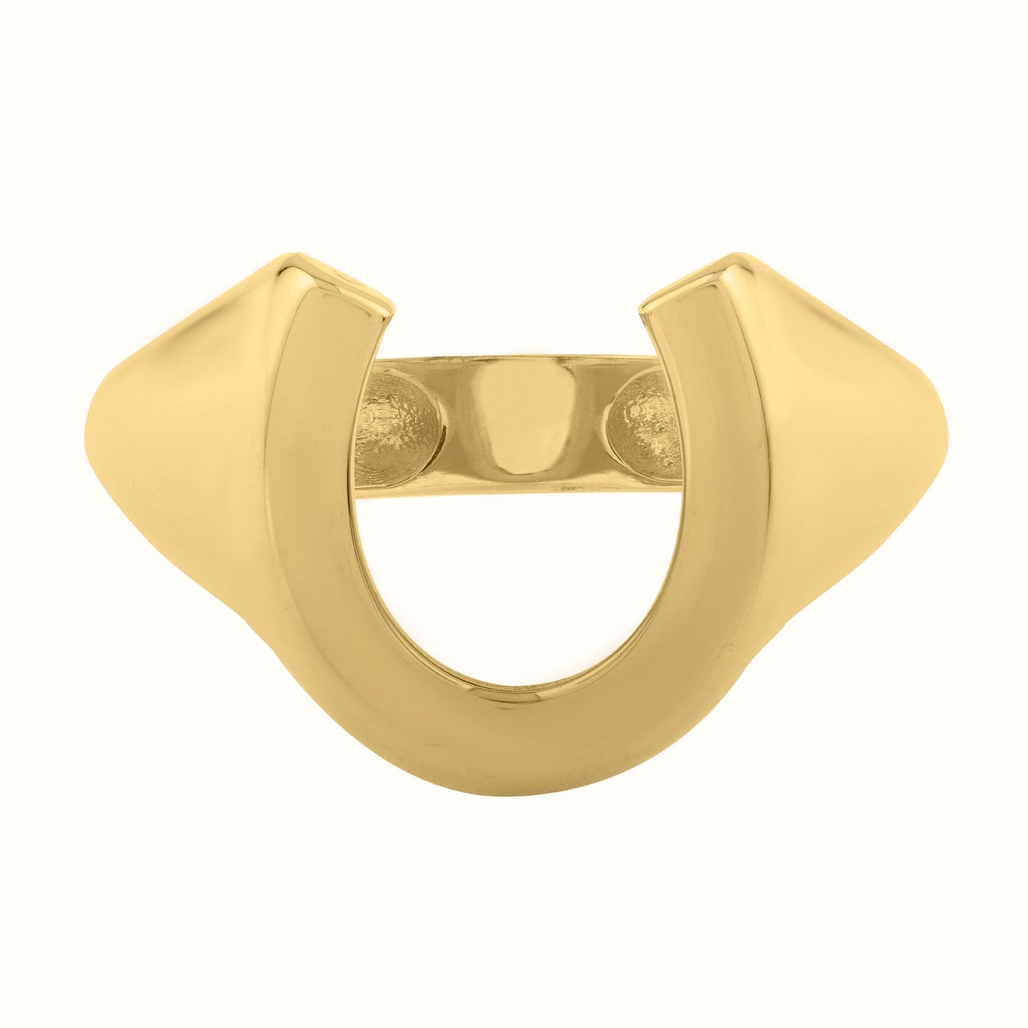 Horseshoe Ring in 14K Yellow Gold (8.00 mm)