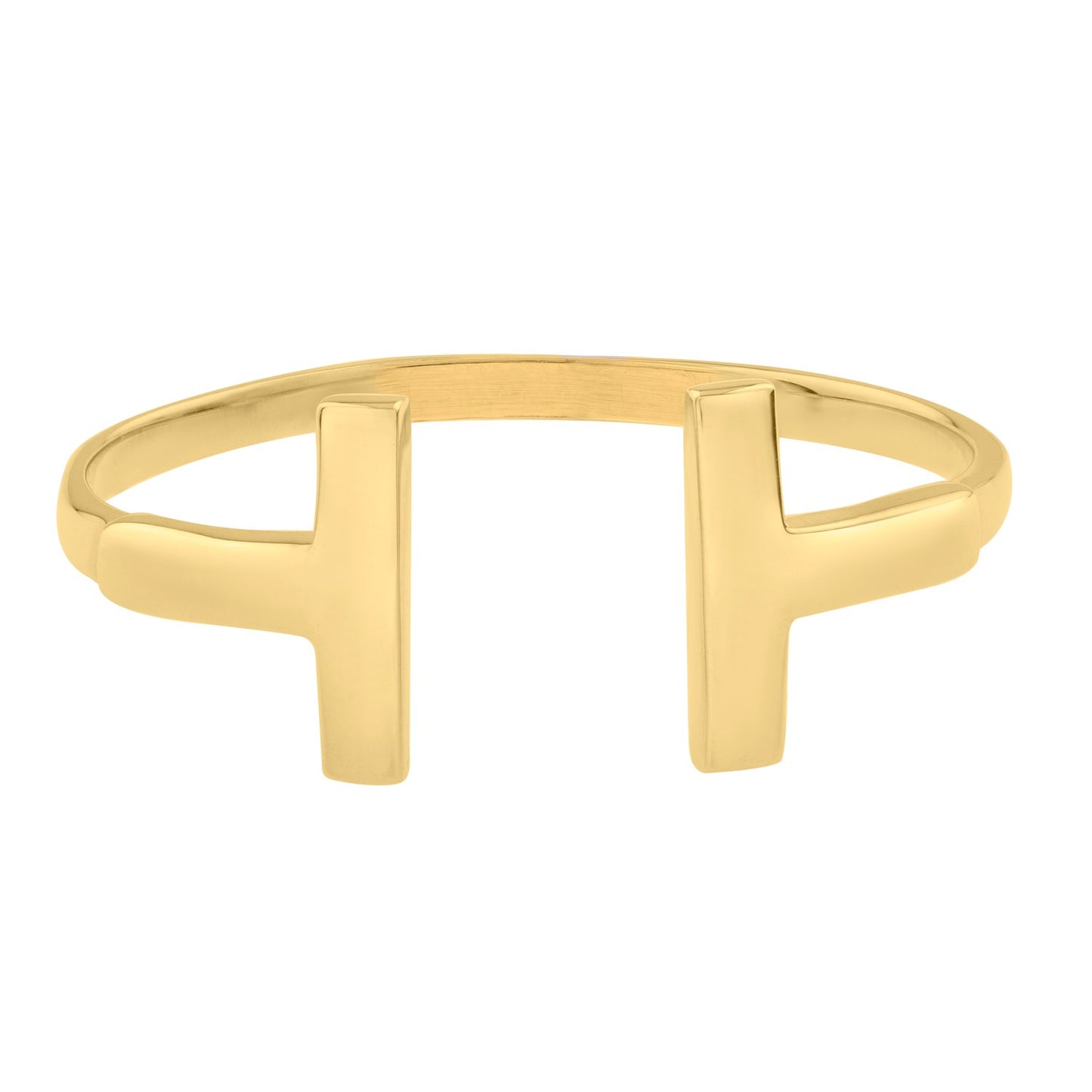 T Bar Ring in 14K Yellow Gold (1.50 mm)