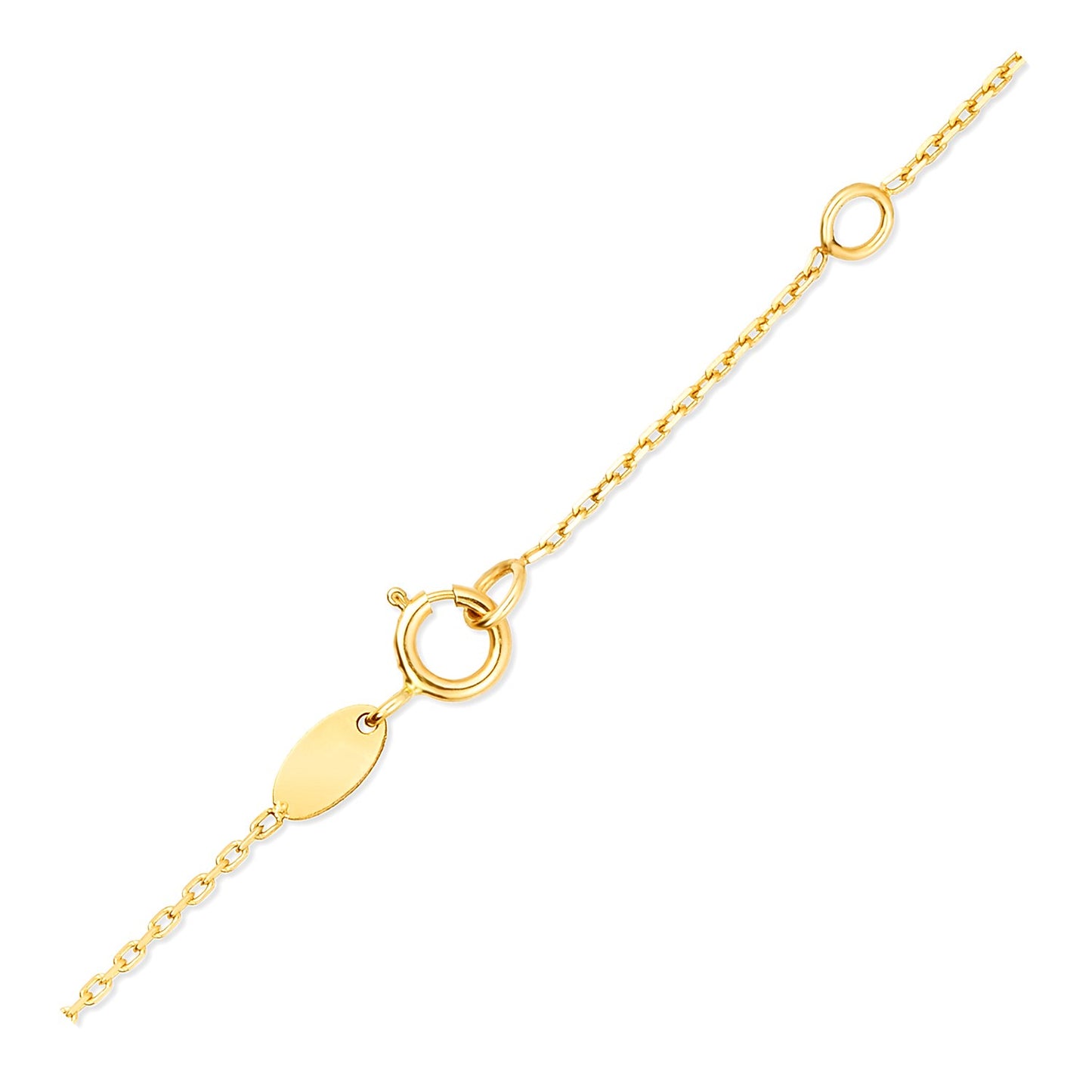 14k Yellow Gold Chain Necklace with Cross Stations - La Markesa Jewelry