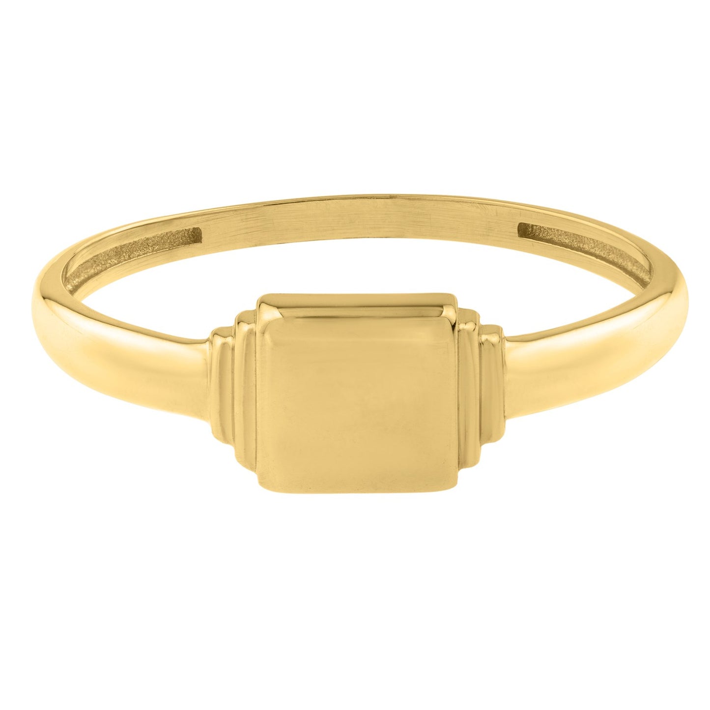 Mini Signet Ring in 14K Yellow Gold (2.00 mm)