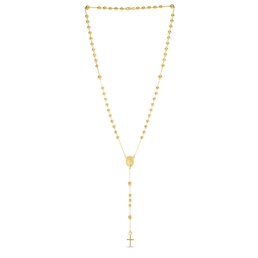 14K Yellow Gold Rosary Necklace - La Markesa Jewelry