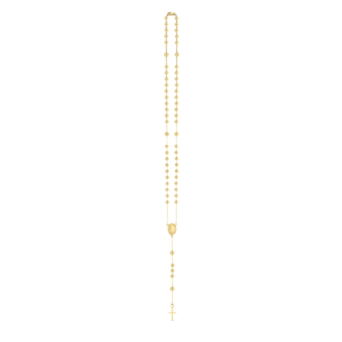 14K Yellow Gold Rosary Necklace - La Markesa Jewelry