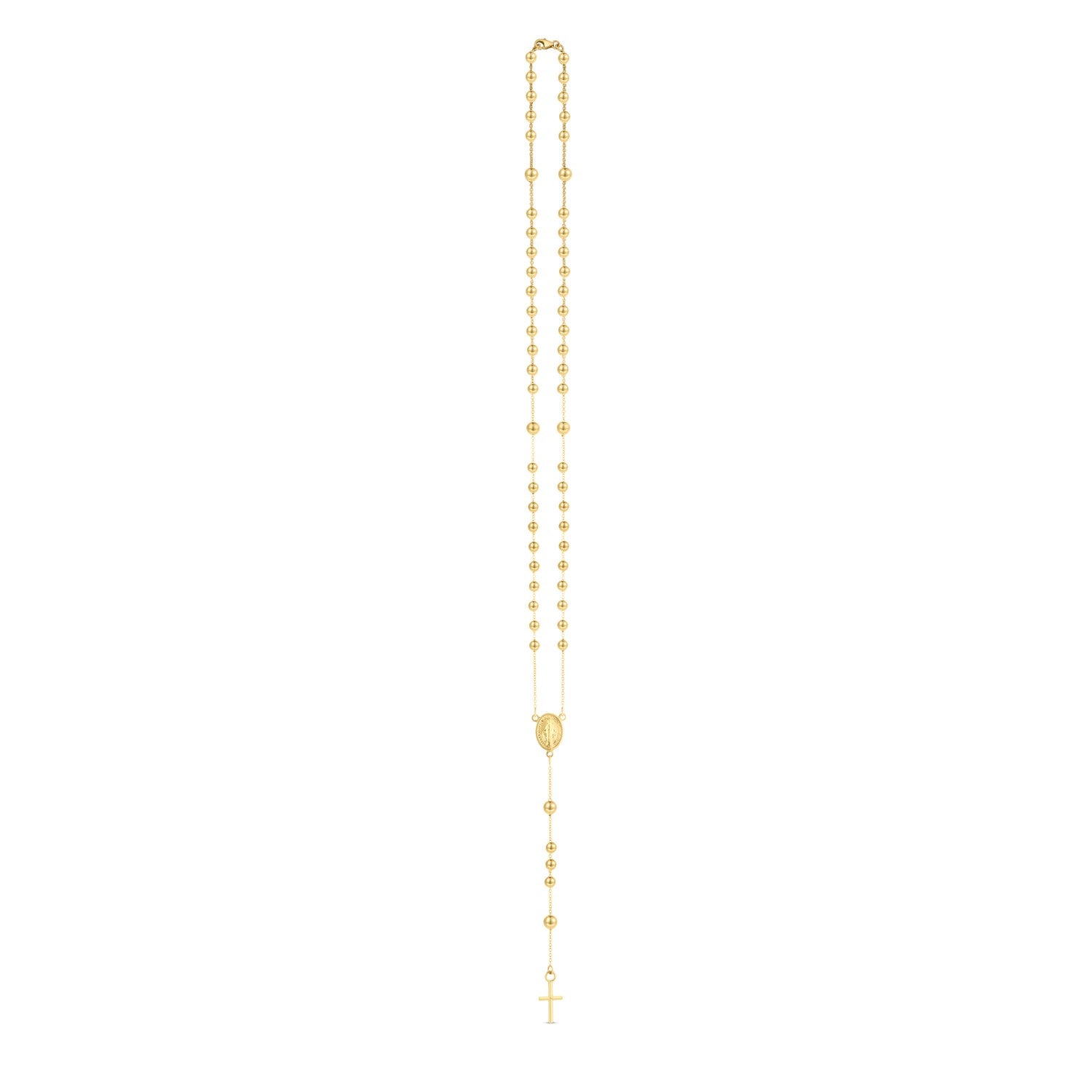 14K Yellow Gold Rosary Necklace - La Markesa Jewelry