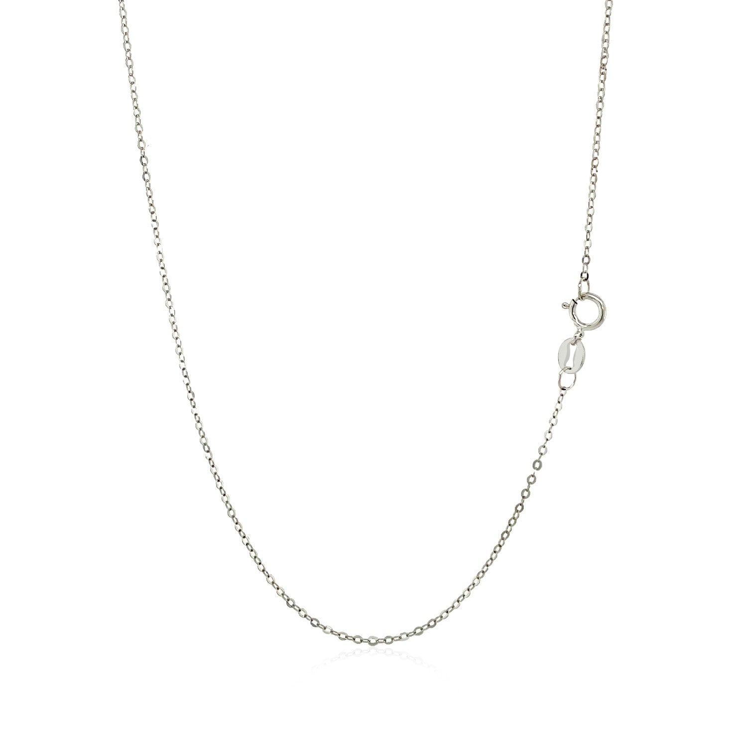 14k White Gold Polished Mini Heart Necklace - La Markesa Jewelry