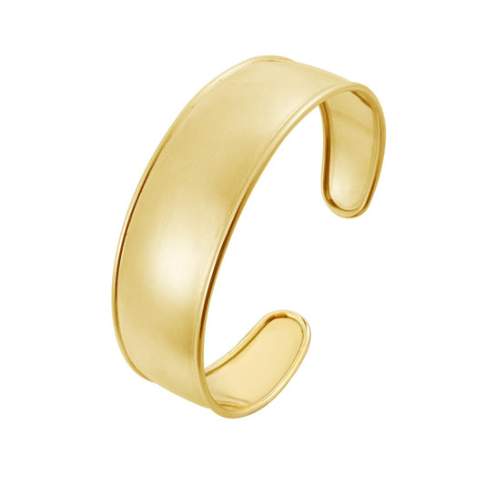 Designer Classic Cuff Bangle in 14K Yellow Gold (20.40 mm)