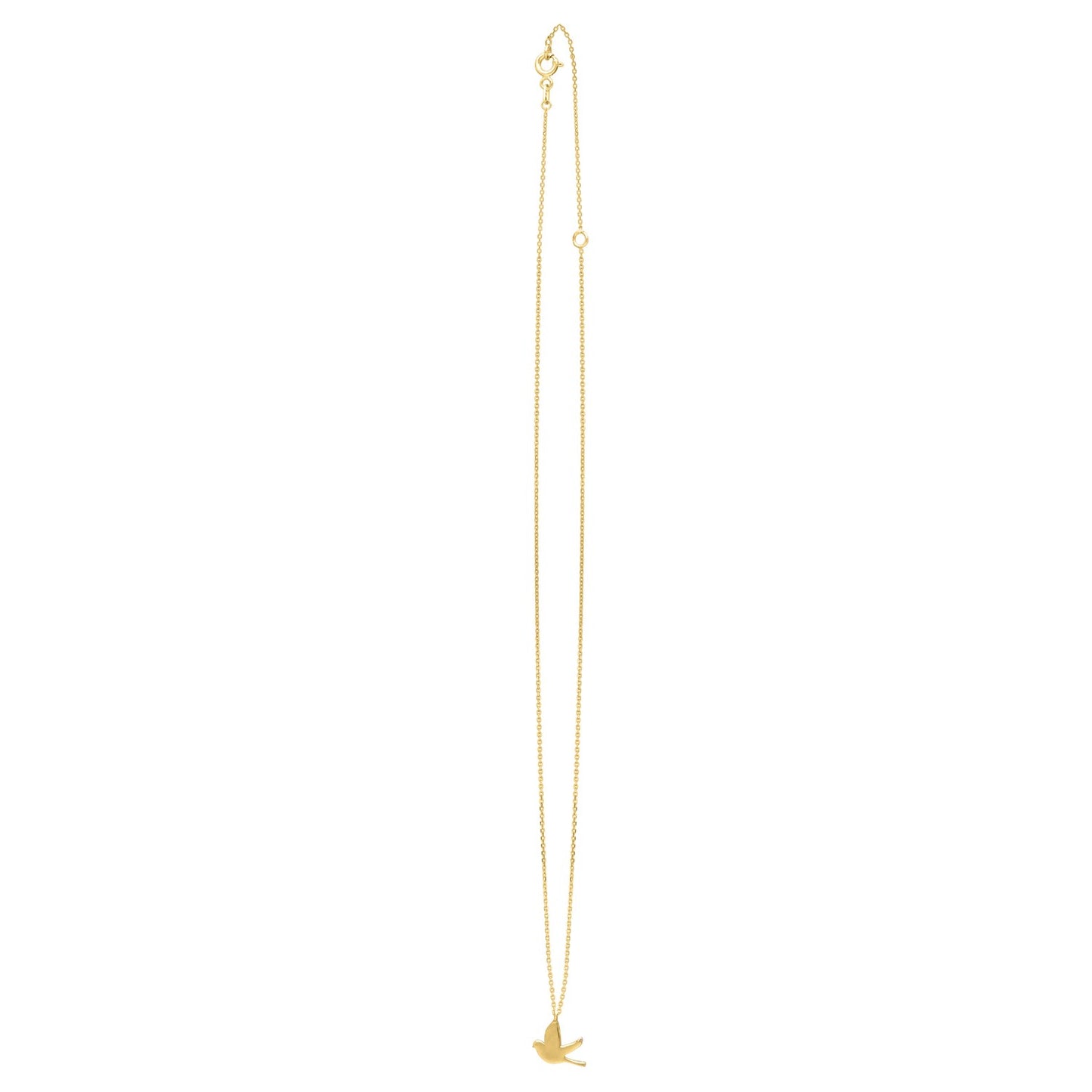 Dove Necklace in 14K Yellow Gold - La Markesa Jewelry