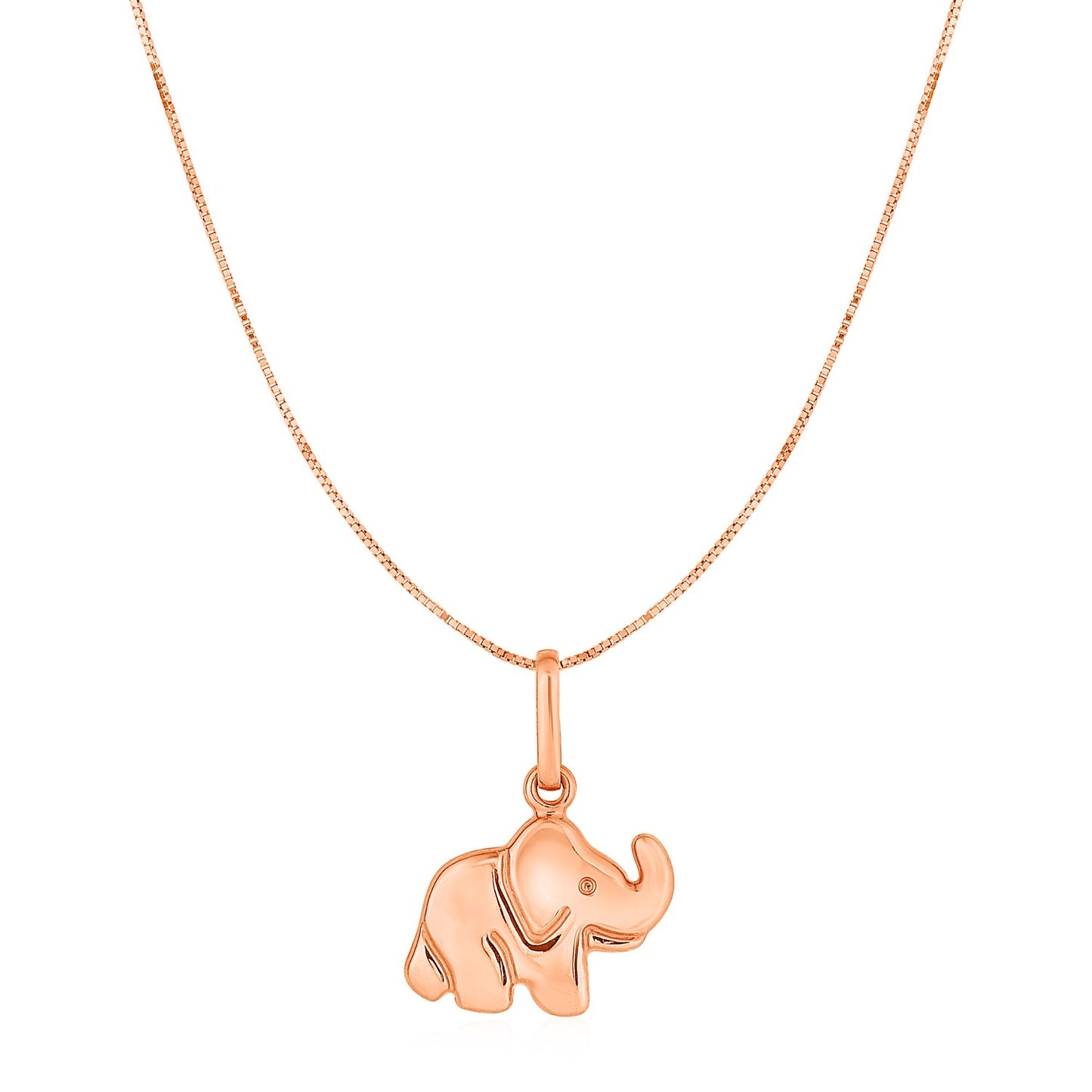 Elephant Pendant in 10k Rose Gold - La Markesa Jewelry