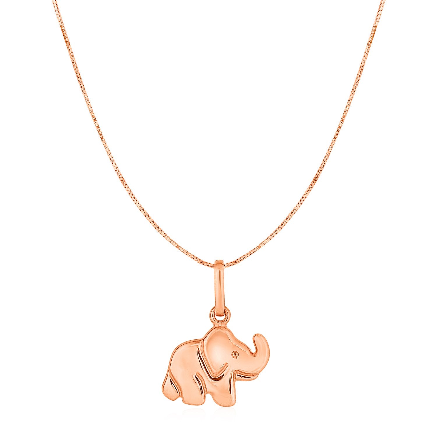 Elephant Pendant in 10k Rose Gold - La Markesa Jewelry