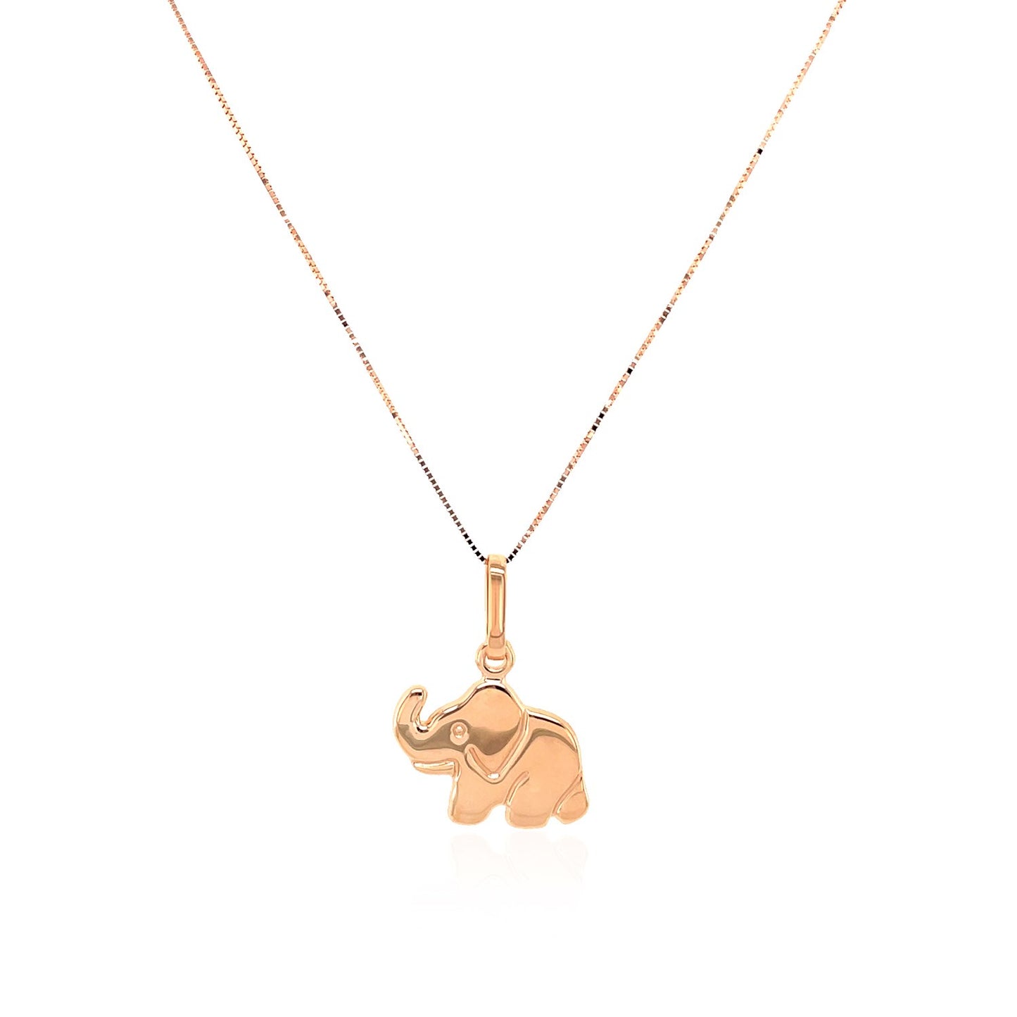 Elephant Pendant in 10k Rose Gold - La Markesa Jewelry