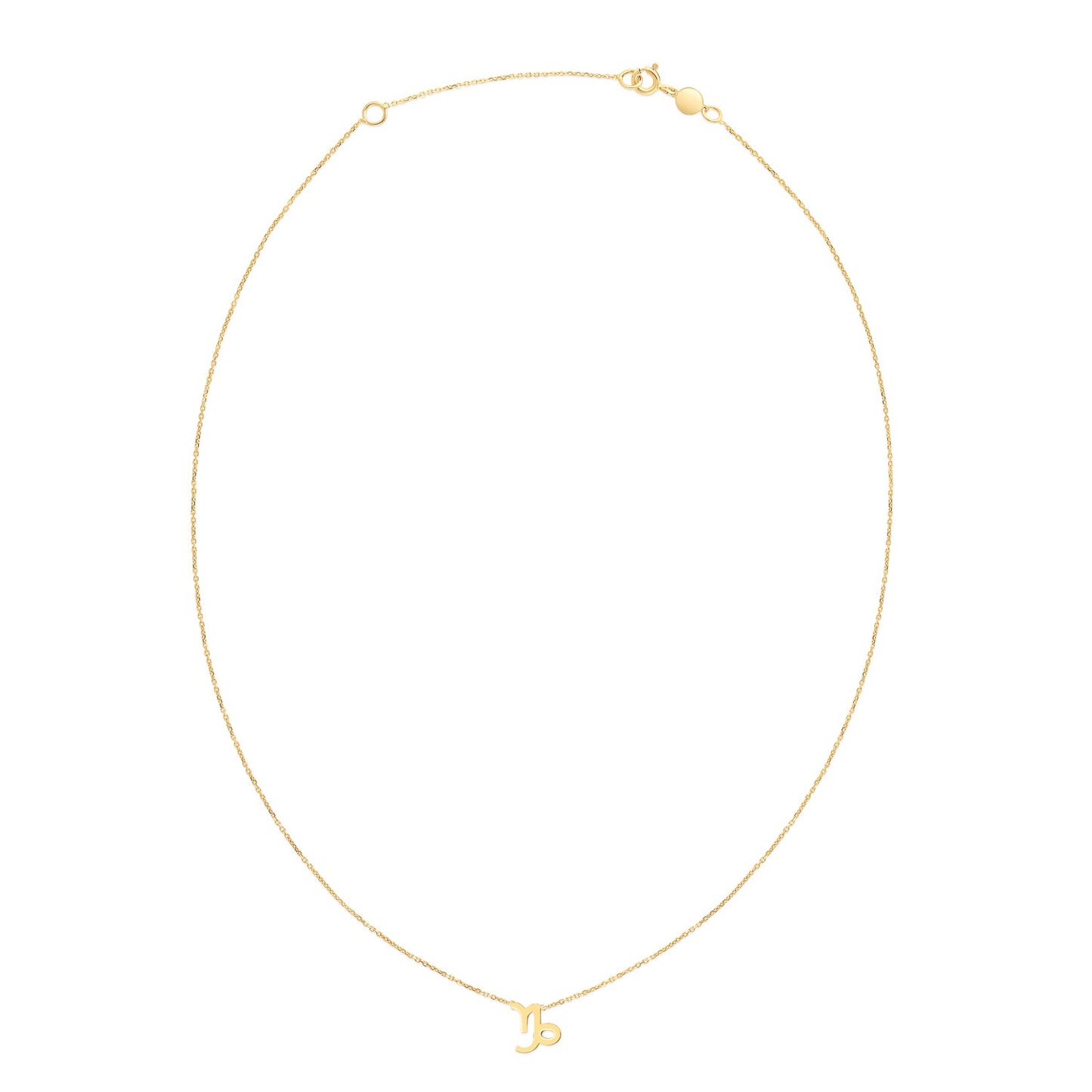 14K Yellow Gold Capricorn Necklace - La Markesa Jewelry