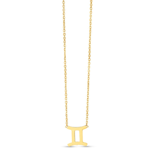 14K Yellow Gold Gemini Necklace - La Markesa Jewelry