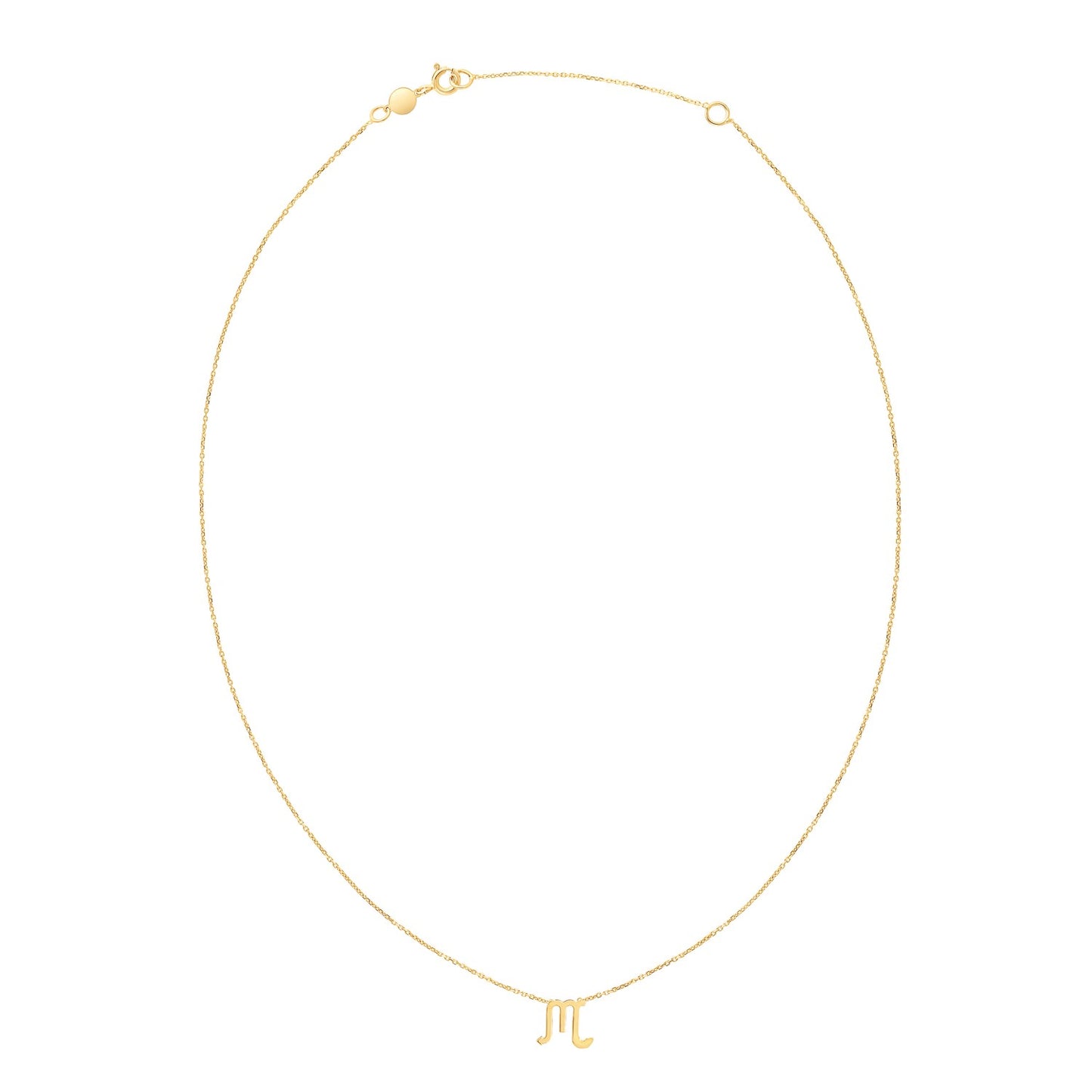 14K Yellow Gold Scorpio Necklace - La Markesa Jewelry