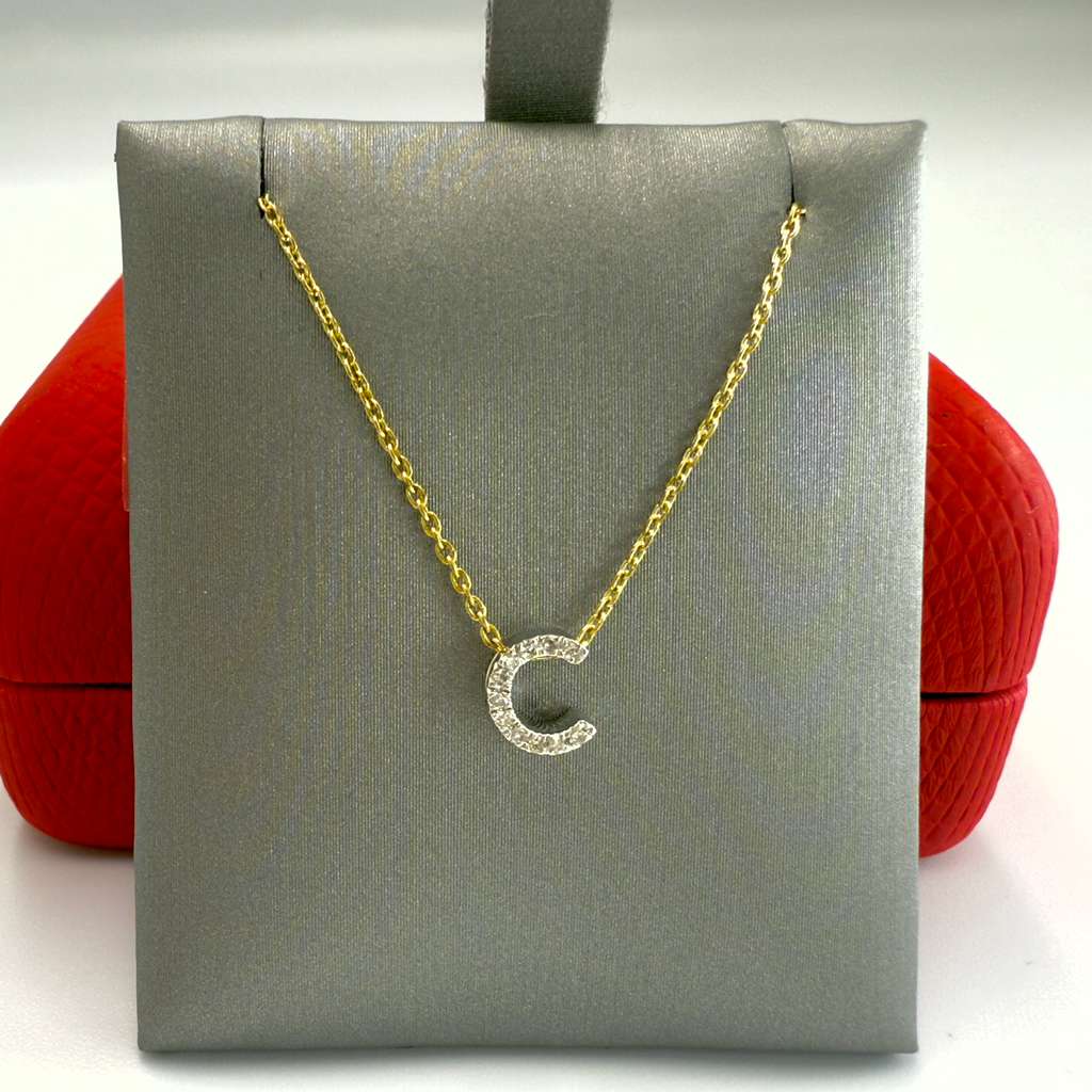 Diamond Letter Necklace