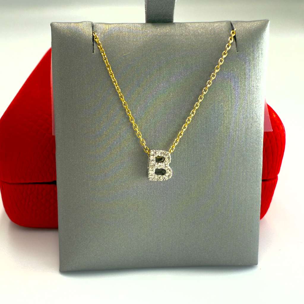 Diamond Letter Necklace