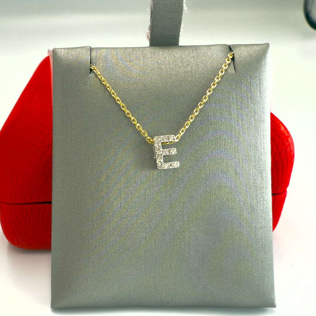 Diamond Letter Necklace