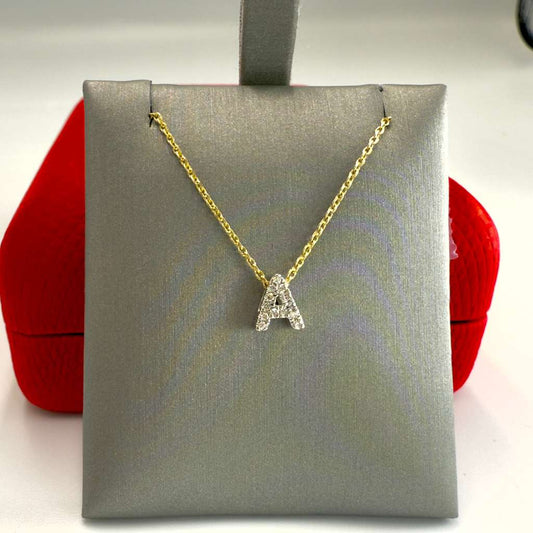Diamond Letter Necklace
