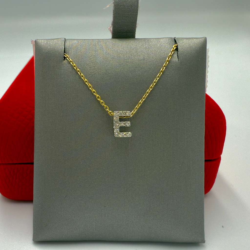 Diamond Letter Necklace