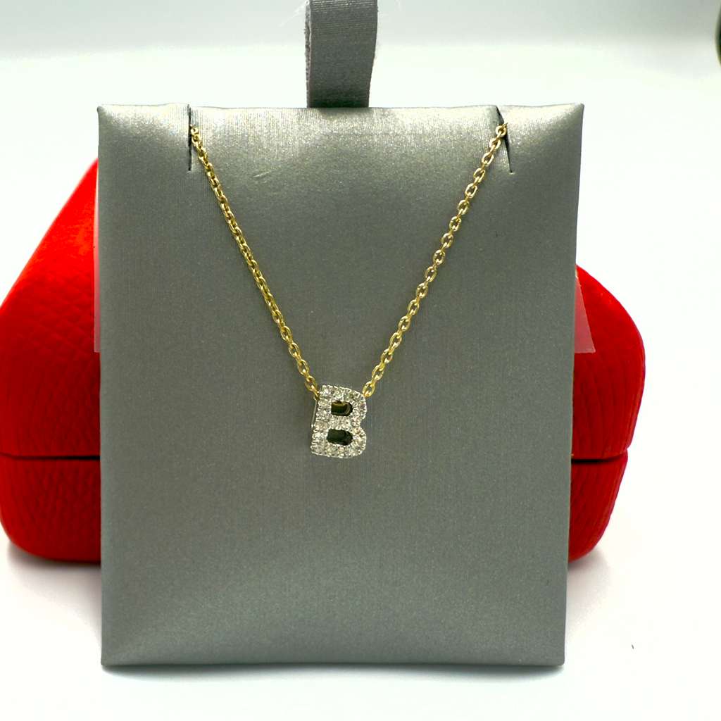 Diamond Letter Necklace