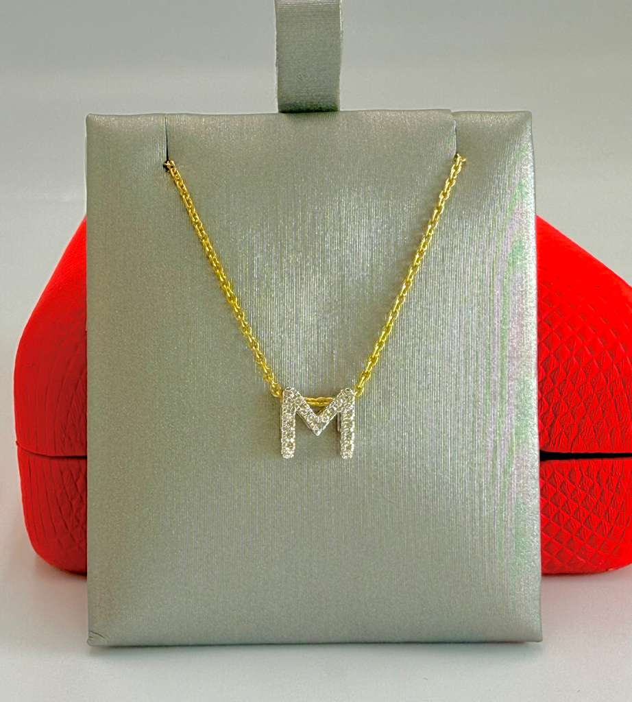 Diamond Letter Necklace